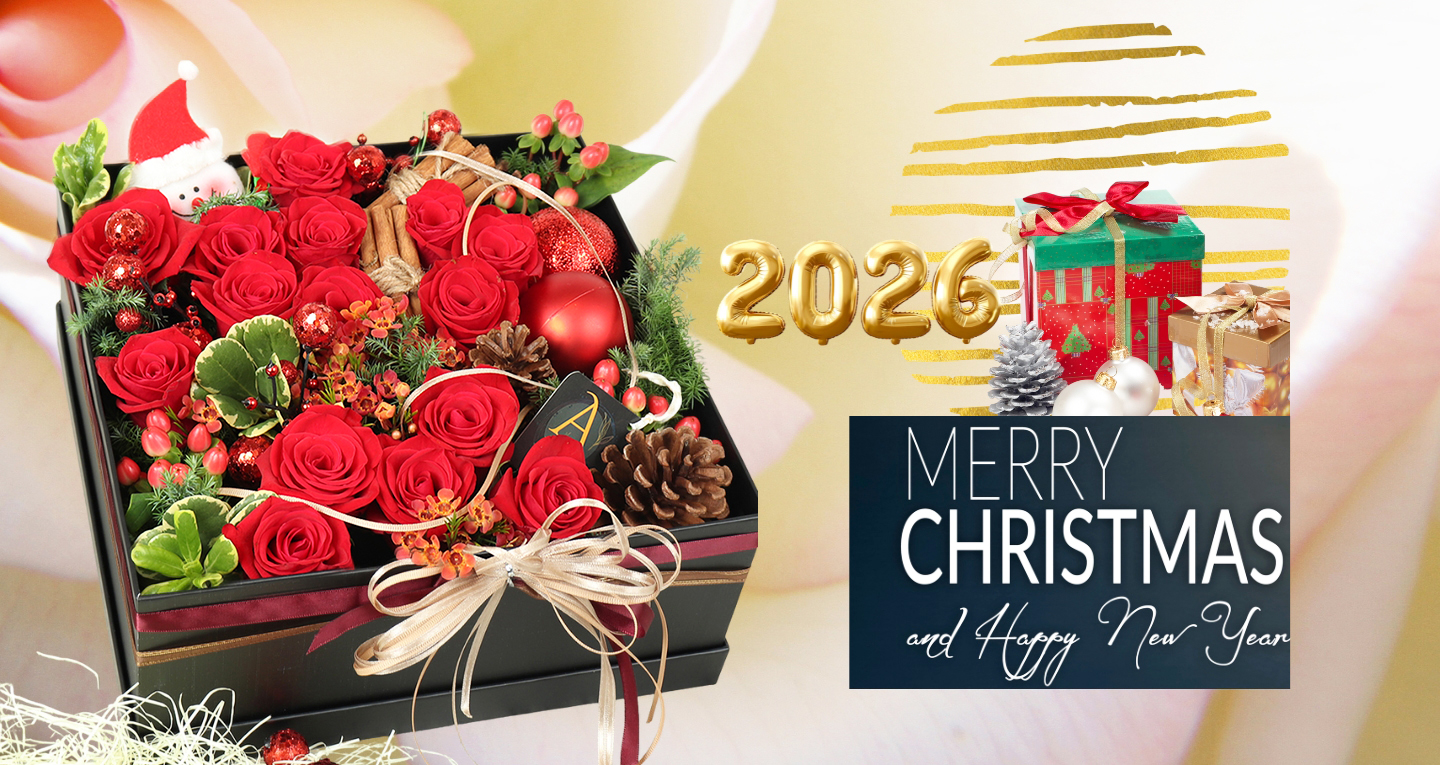 聖誕節花禮首選｜禮籃、盆花、花束